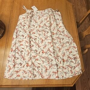 Target Floral Dress with Red and Black Accents